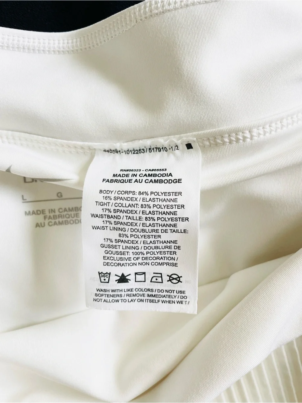 Nike LARGE Ace pleated high rise shortie liner golf shorts